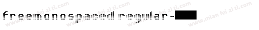 freemonospaced regular字体转换
